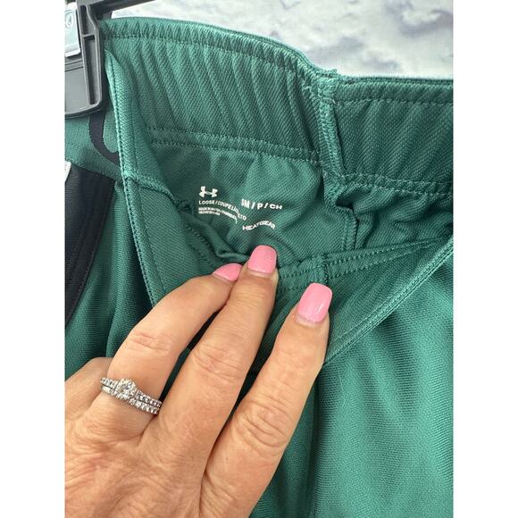 Under Armour Womens Loose Fit Heat Gear Green Black White Small - Picture 4 of 4